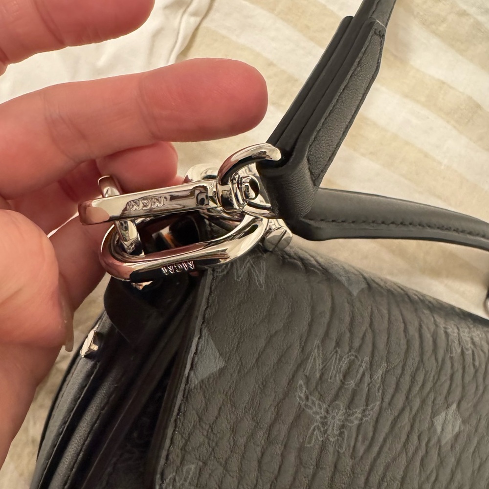 MCM (Black Visetos Patricia Mini Shoulder Bag) - Picture 6 of 14